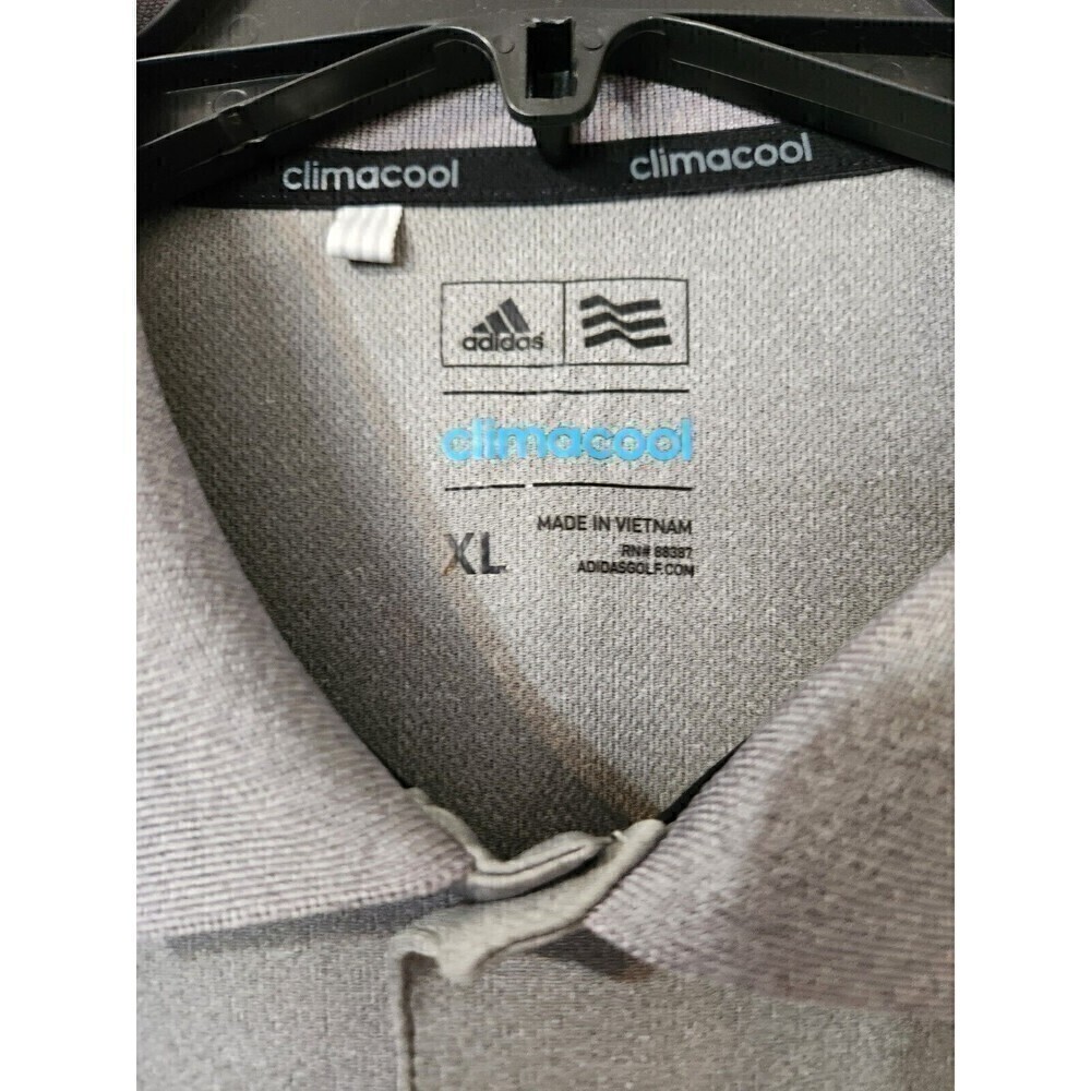 Adidas Climacool Polo Mens XL *bundle of 2 Gray EUC, Green has small defect pics - Picture 2 of 12